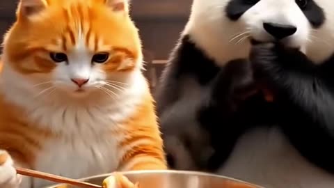 Cat & Panda’s Helicopter Goat Rescue 🐱🐼 | Funny Animal Adventure for Kids
