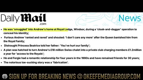 WORLD EXCLUSIVE: “Prince Andrew was fing underage girls.”*