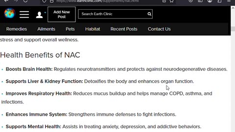 N-Acetyl Cysteine (NAC) for Lung, Liver, and Kidney Issues