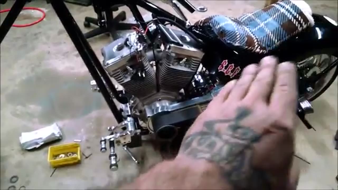 CUSTOM HARLEY CHOPPER FORWARD CONTROL EXTENSIONS PART 1