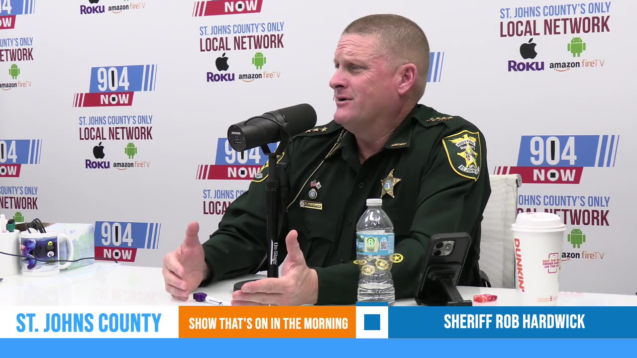 St. Johns County Sheriff Rob Hardwick in studio this morning
