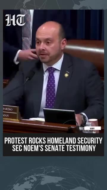 Protesters Disrupt Kristi Noem’s Senate Hearing Over ICE