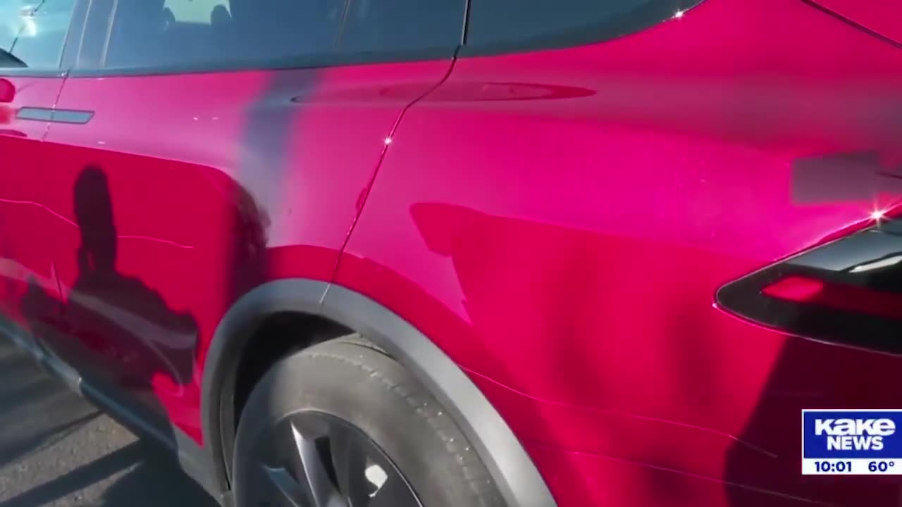 The owner of the Tesla that was vandalized in Wichita, Kansas is wheelchair-bound