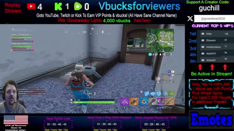 Playing Old OG Fortnite Footage! 🎉3,500+ Vbucks Giveaway Daily!