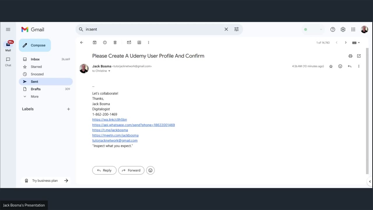 Please Create A Udemy User Profile And Confirm