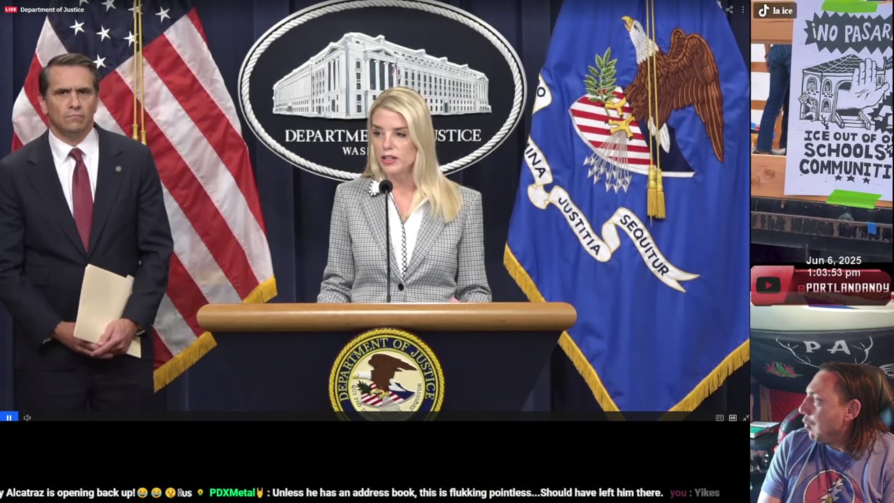🔴 Pam Bondi Press Conference