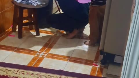 Son scared his father
