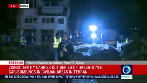 Press TV’s Farzaneh Ashoorioun reports from the site of the water explosion, northern Tehran