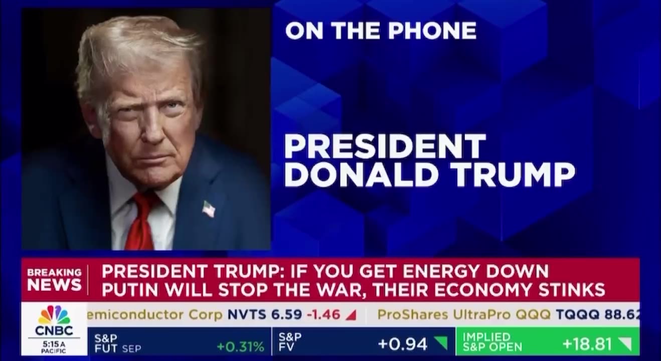 Trump Interviewed by Sqauk Box - 08.05.2025