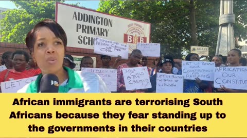 Africans are terrorising South Africans because they fear standing up to the governments in their countries