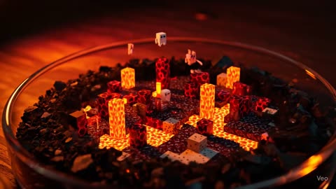 Growing Minecraft in a dish ASMR