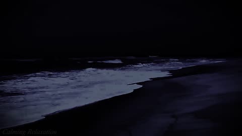 Night Ocean Sounds for Deep Sleep | Relieve Stress, Anxiety and Insomnia