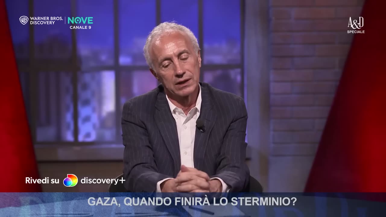 Marco Travaglio in tv:Gaza?L’inferno in terra,a Gaza una mattanza che si perpetua da mesi.Travaglio commenta le politiche di Benjamin Mileikowsky detto Netanyahu il premier dello Stato sionista d'Israele finanziato dalla lobby AIPAC americana