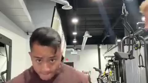 BRO SPAWNED OUT OF NO WHERE #funny #gym #comedy #fyp #viral #lifting #makethisviral
