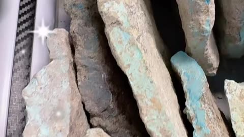 20250710-7 Turquoise Rough: Unopened Geology Egg Can