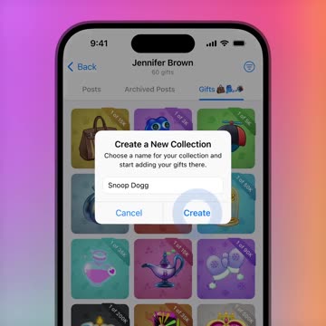Coleções de Presentes no Telegram