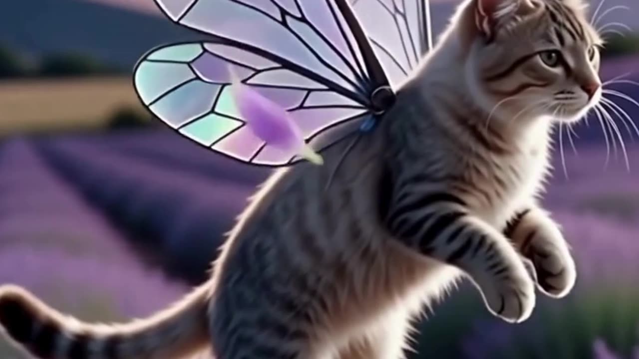 Fairy Kitty Takes Flight 🐱🧚‍♀️ #Shorts