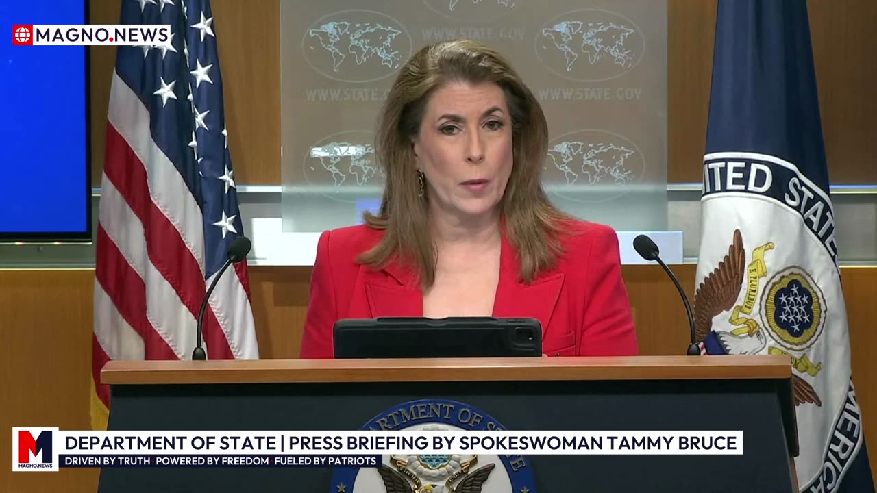 🇺🇸 Department of State | Press Briefing by Spokeswoman Tammy Bruce [LIVE]