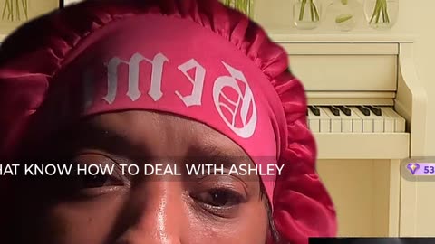 Ashley gets the app jumping with a fake fight
