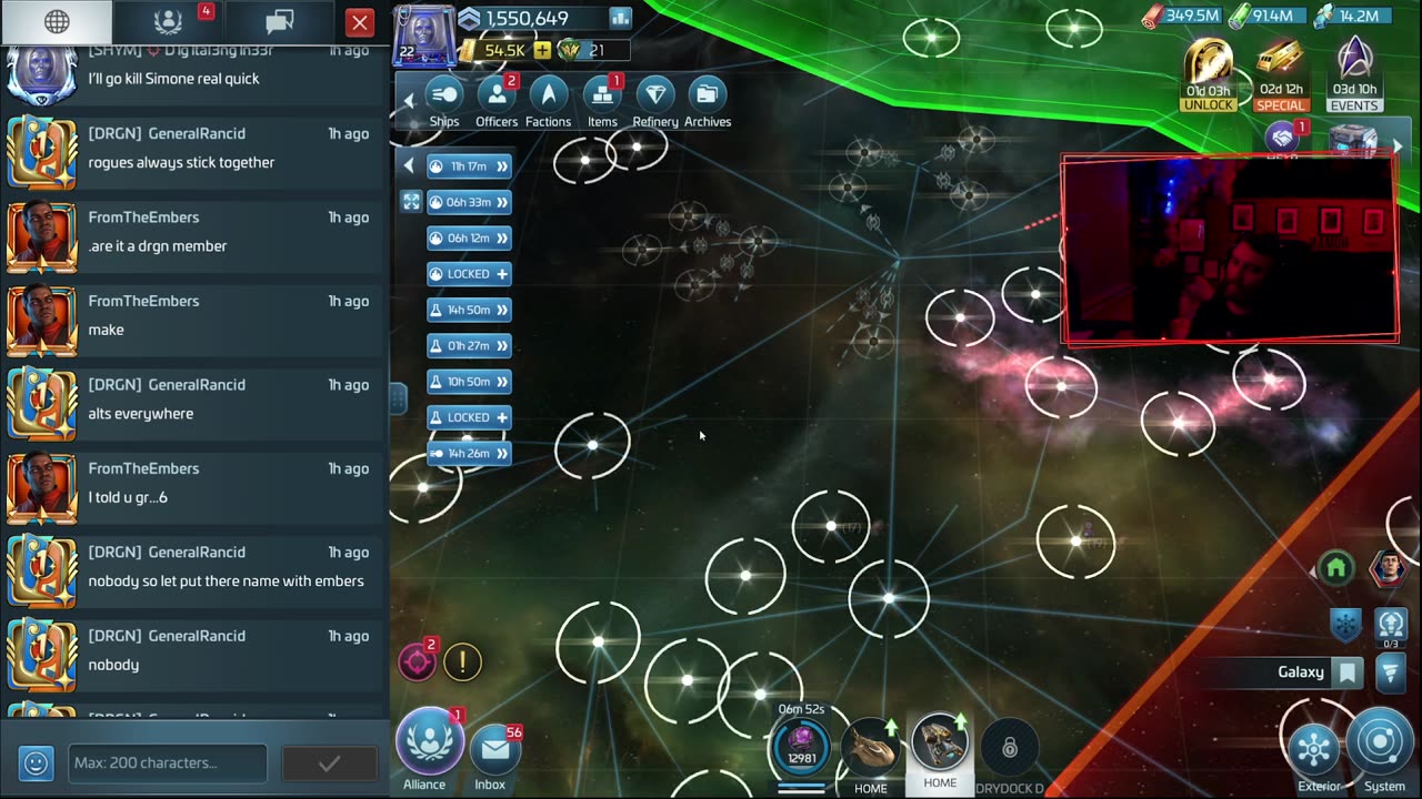 (server 709) Ops 22 New Commander - Rivals Base DRAINED! - STFC Live Stream