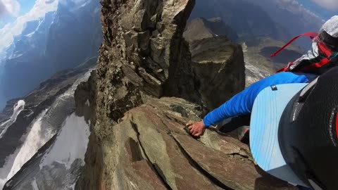 Climbing the Blade of Dirruhorn East Ridge