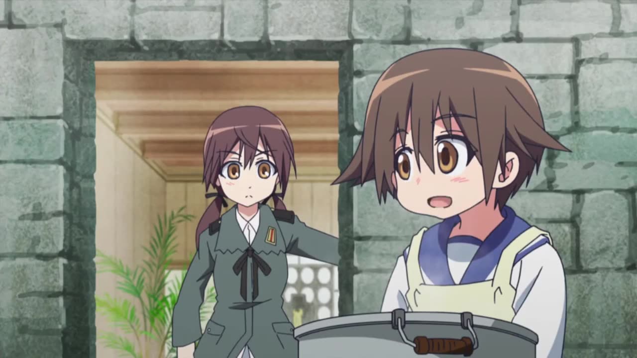 Strike Witches: 501st Joint Fighter Wing Take Off! - Yoshika and Trude cooking