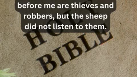 Journey of faith and spiritual growth John 10:7-8 Daily Bible Verse