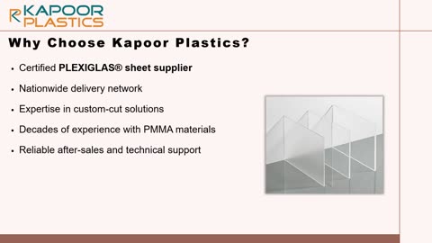 Redefining Clarity & Strength: PLEXIGLAS® Solid Sheets & Blocks by Kapoor Plastics