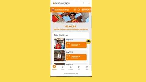 BIG MINING MINI APP BOT TELEGRAM BURGER KING