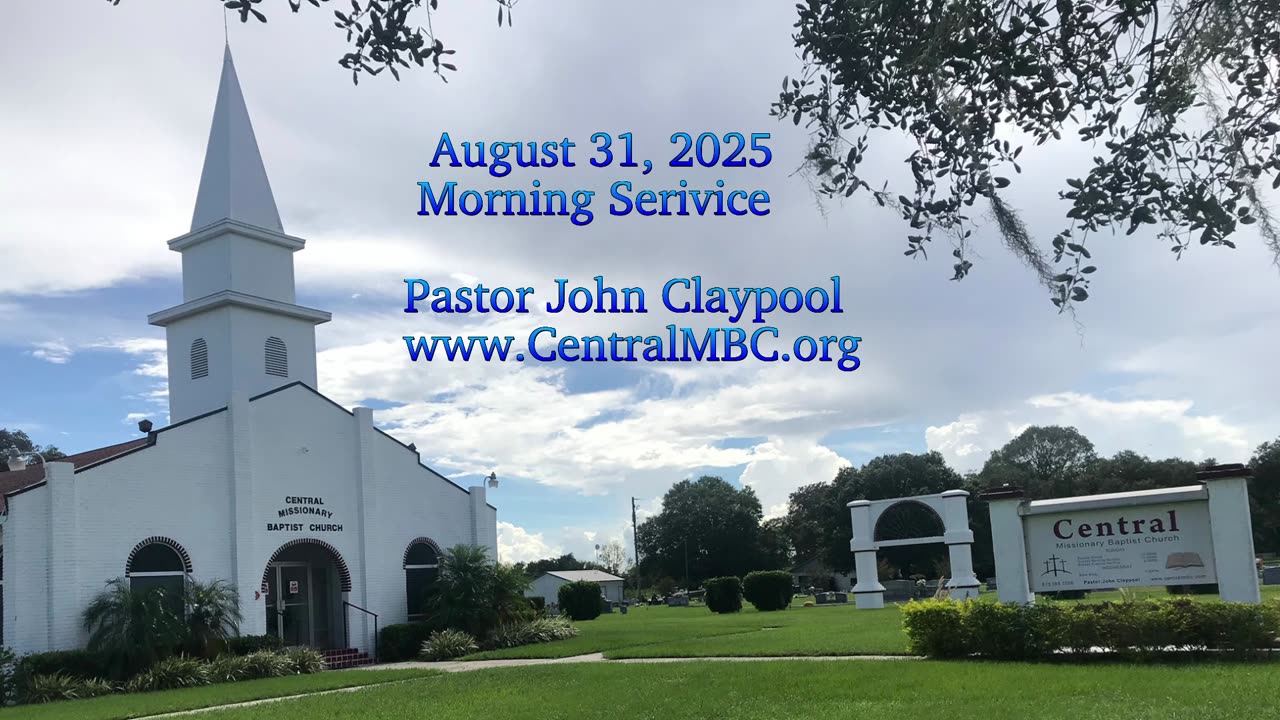 Morning Service 8-31-2025