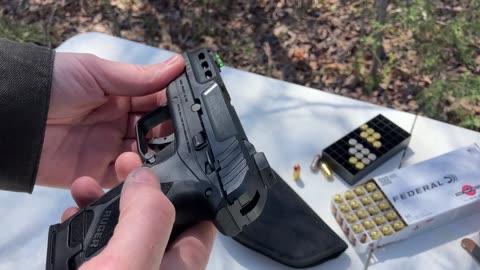 Ruger security 380 a good choice for light rack slide and low recoil. 15 rounds.