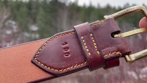 Casstrom Leather Belt! Made in Europe! by www.bushcraftcanada.com