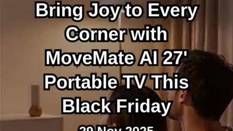 Corner with MoveMate AI 27" Portable TV