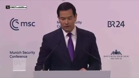 This was FIRE 🔥 Secretary Marco Rubio at the Munich Security Conference