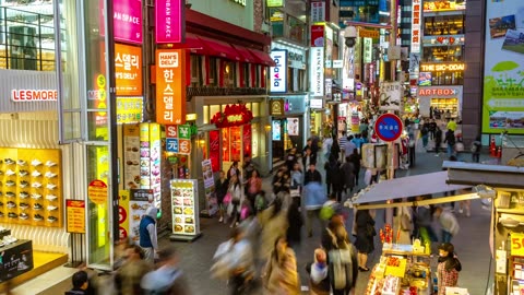 Seoul, people, night
