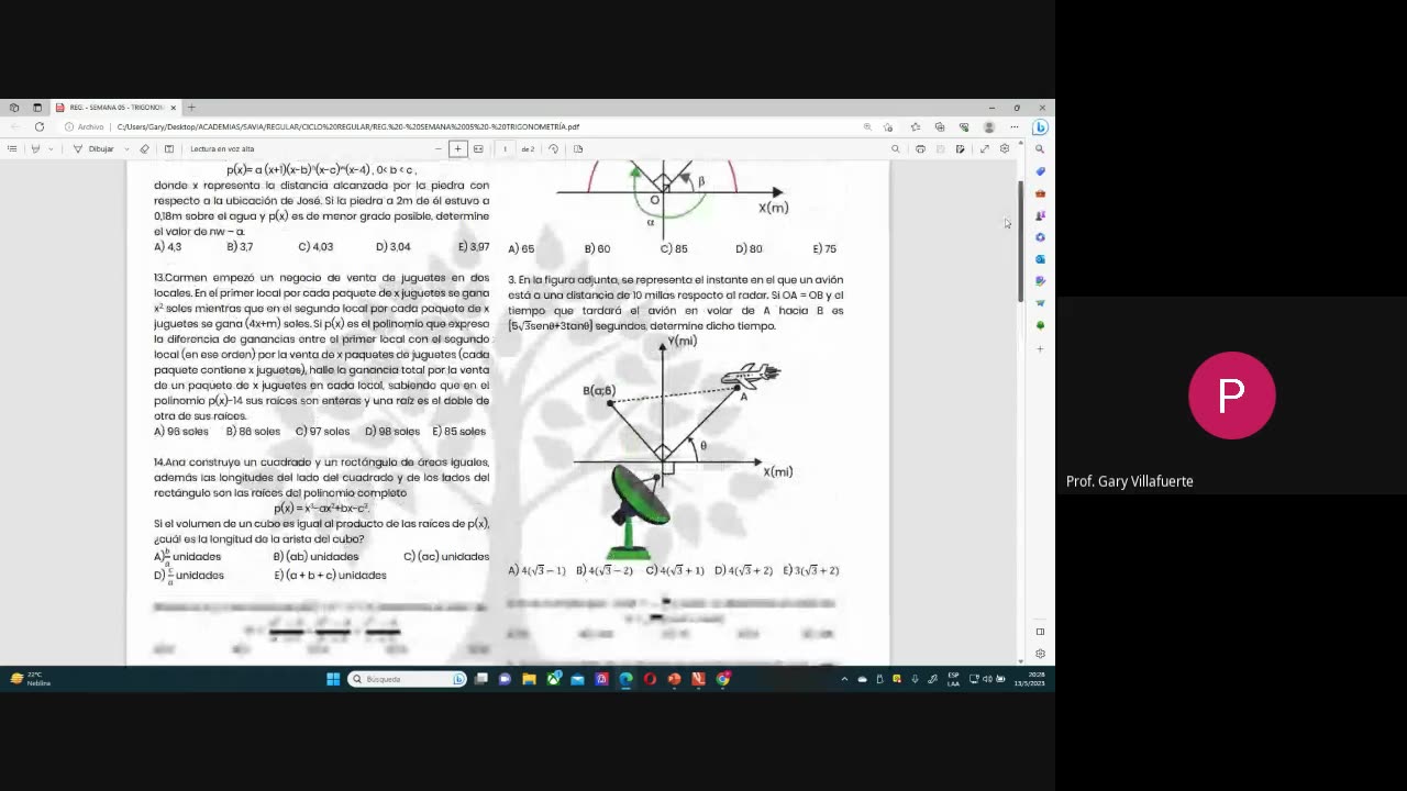 SAVIA SEMIANUAL 2024 | Semana 05 | Trigonometría