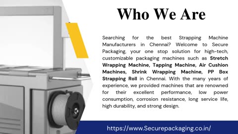 Best Strapping Machine Manufacturers in Chennai