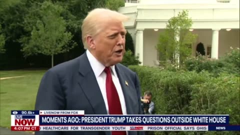 Trump says he positioned nuclear submarines near Russia for people's "safety."