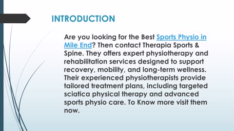 Best Sports Physio in Mile End