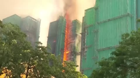 Hong Kong apartment buildings fire leaves at least 44 dead, 279 missing