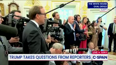 President Trump tells reporter to ‘quiet’ down before ripping apart ABC reporter Jonathan Karl.