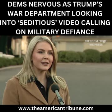 Pentagon Threatens to Court Martial Dem Senator Who Called on Military to Disobey Orders