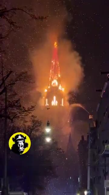 BREAKING: Historic Vondelkerk Church in Amsterdam just burned to the ground on...