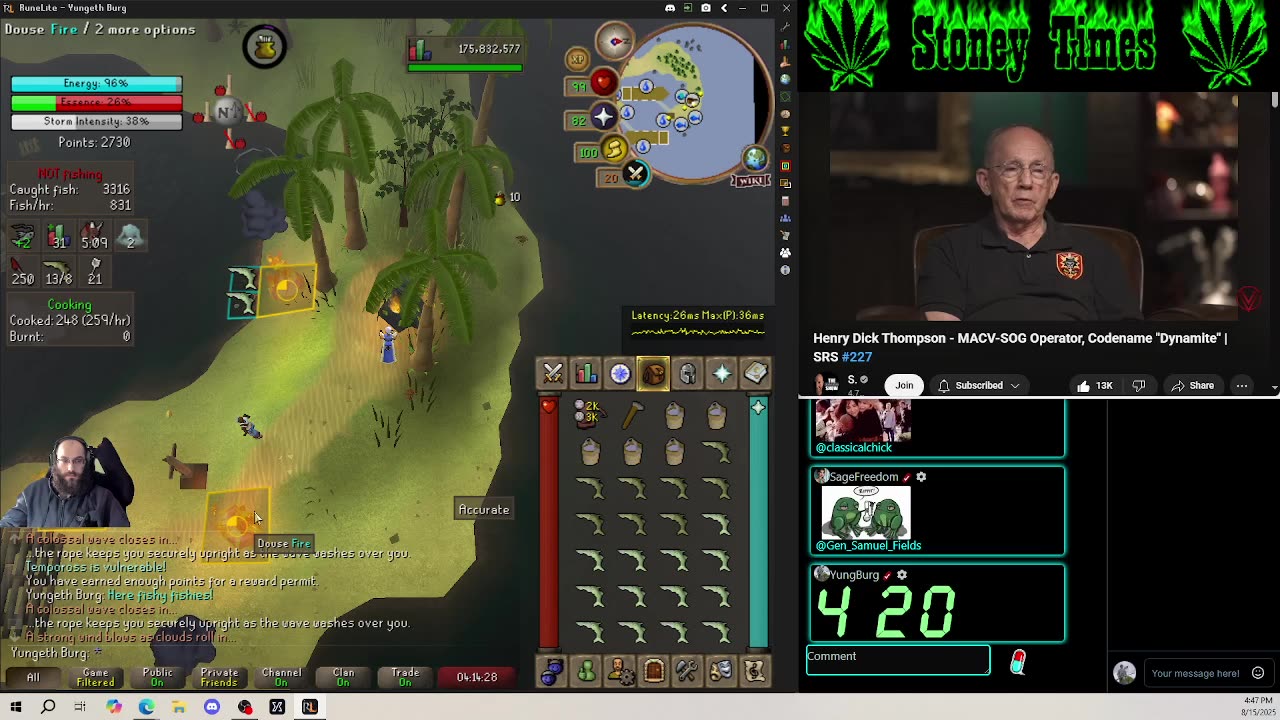 Burg's Lounge.. Runescape n' Chill 8-15 #Live #Cannabis #420 #OSRS