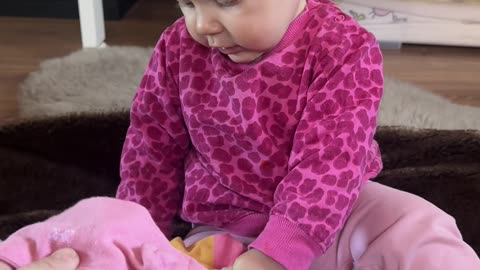 baby kayla + socks = pure happiness 😄🧦 cutest baby ever!