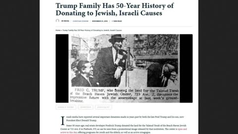 Trump's Alleged Family History - Pro White or Pro Foreigner?