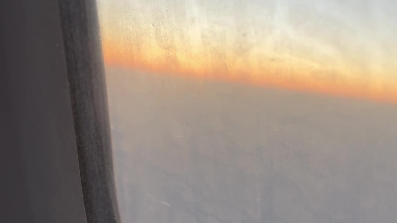 Sun rising from top view by airbus
