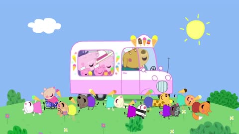 Peppa Pig Visits The Ice Cream Truck