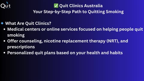 Quit Clinics Australia – Tailored Smoking Cessation Support That Works