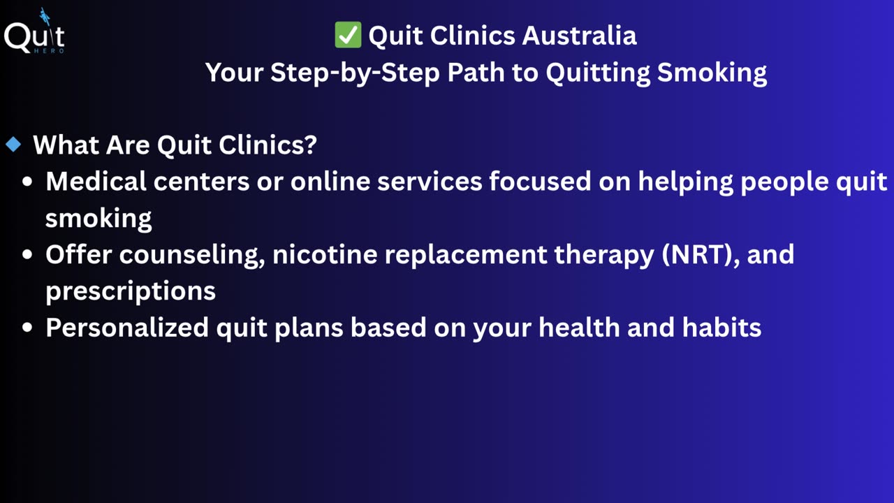 Quit Clinics Australia – Tailored Smoking Cessation Support That Works